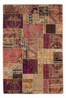 Morgenland Wollteppich Patchwork Patchwork 234 x 164 cm, rechteckig, 0,8 mm Höhe, Handgeknüpft