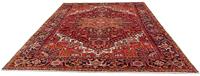 Morgenland Wollteppich Heriz Medaillon 351 x 258 cm, rechteckig, 1 mm Höhe, Unikat mit Zertifikat