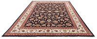Morgenland Wollteppich Maschad Stark Gemustert Rosso scuro 287 x 191 cm, rechteckig, 1 mm Höhe, Unikat mit Zertifikat