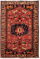 Morgenland Wollteppich Shiraz Medaillon 250 x 160 cm, rechteckig, 0,1 mm Höhe, Unikat mit Zertifikat