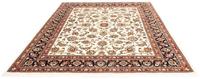Morgenland Wollteppich Kaschmar Blumenmuster Blu scuro 342 x 248 cm, rechteckig, 1 mm Höhe, Unikat mit Zertifikat