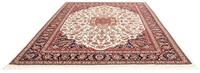 Morgenland Wollteppich Moud Medaillon Beige 192 x 147 cm, rechteckig, 1 mm Höhe, Unikat mit Zertifikat