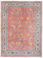 Morgenland Wollteppich Ardebil Durchgemustert Rosso chiaro 268 x 202 cm, rechteckig, 1 mm Höhe, Unikat mit Zertifikat