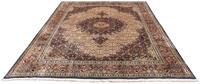 Morgenland Wollteppich Moud Felder Beige 236 x 170 cm, rechteckig, 1 mm Höhe, Unikat mit Zertifikat