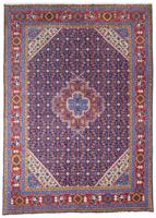Morgenland Wollteppich Ardebil Medaillon Blu 277 x 198 cm, rechteckig, 1 mm Höhe, Unikat mit Zertifikat