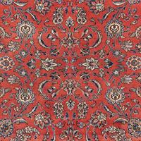 Morgenland Wollteppich Sarough Durchgemustert Rosso 300 x 208 cm, rechteckig, 1 mm Höhe, Unikat mit Zertifikat
