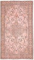Morgenland Wollteppich Vintage Medaillon 213 x 112 cm, rechteckig, 0,8 mm Höhe, Vintage Design