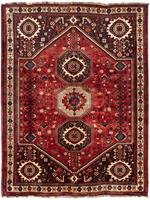 Morgenland Wollteppich Shiraz Medaillon 265 x 170 cm, rechteckig, 0,1 mm Höhe, Unikat mit Zertifikat