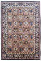 Morgenland Wollteppich Bachtiar Felder Rosso chiaro 298 x 204 cm, rechteckig, 1 mm Höhe, Unikat mit Zertifikat