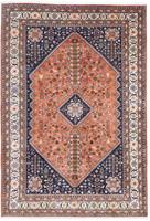 Morgenland Wollteppich Abadeh Medaillon Ruggine 322 x 212 cm, rechteckig, 1 mm Höhe, Unikat mit Zertifikat
