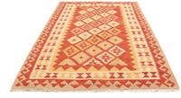 Morgenland Wollteppich Kelim Fars Durchgemustert 250 x 168 cm, rechteckig, 0,4 mm Höhe, Wendeteppich