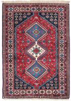 Morgenland Wollteppich Yalameh Durchgemustert Rosso 147 x 102 cm, rechteckig, 1 mm Höhe, Handgeknüpft