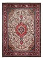 Morgenland Wollteppich Moud Figurativ Rosso scuro 194 x 147 cm, rechteckig, 1 mm Höhe, Unikat mit Zertifikat
