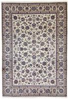 Morgenland Wollteppich Maschad Durchgemustert Beige chiaro 335 x 253 cm, rechteckig, 1 mm Höhe, Unikat mit Zertifikat