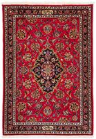 Morgenland Wollteppich Keshan Medaillon 120 x 78 cm, rechteckig, 1 mm Höhe, Handgeknüpft