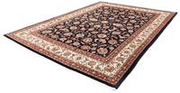 Morgenland Wollteppich Kaschmar Blumenmuster Blu scuro 355 x 240 cm, rechteckig, 1 mm Höhe, Unikat mit Zertifikat