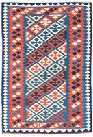 Morgenland Wollteppich Moud Medaillon Beige 238 x 170 cm, rechteckig, 1 mm Höhe, Unikat mit Zertifikat