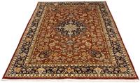 Morgenland Wollteppich Ghom Blumenmuster 206 x 142 cm, rechteckig, 0,9 mm Höhe, Unikat mit Zertifikat
