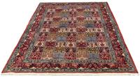 Morgenland Wollteppich Moud Felder Rosso 251 x 162 cm, rechteckig, 1 mm Höhe, Unikat mit Zertifikat