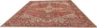 Morgenland Wollteppich Heriz Medaillon 364 x 253 cm, rechteckig, 1 mm Höhe, Unikat mit Zertifikat