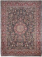 Morgenland Wollteppich Meymeh Medaillon Rosso scuro 343 x 235 cm, rechteckig, 1 mm Höhe, Unikat mit Zertifikat