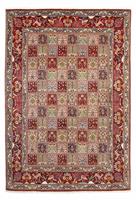 Morgenland Wollteppich Moud Medaillon Multicolore 353 x 249 cm, rechteckig, 1 mm Höhe, Unikat mit Zertifikat