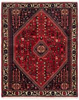 Morgenland Wollteppich Abadeh Medaillon Blu scuro 153 x 107 cm, rechteckig, 1 mm Höhe, Handgeknüpft