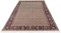 Morgenland Wollteppich Moud Stark Gemustert Beige 196 x 147 cm, rechteckig, 1 mm Höhe, Unikat mit Zertifikat