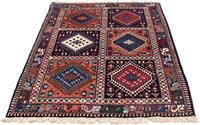 Morgenland Wollteppich Yalameh Felder Multicolore 150 x 101 cm, rechteckig, 1 mm Höhe, Handgeknüpft