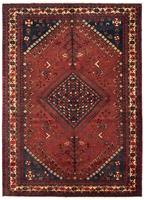 Morgenland Wollteppich Shiraz Medaillon 258 x 170 cm, rechteckig, 0,1 mm Höhe, Unikat mit Zertifikat