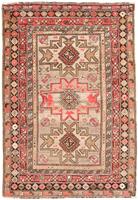 Morgenland Wollteppich Ardebil Medaillon Beige 162 x 118 cm, rechteckig, 1 mm Höhe, Unikat mit Zertifikat