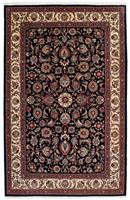 Morgenland Wollteppich Kaschmar Blumenmuster Beige 285 x 196 cm, rechteckig, 1 mm Höhe, Unikat mit Zertifikat