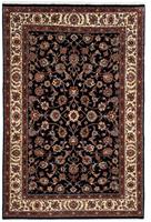 Morgenland Wollteppich Kaschmar Blumenmuster Beige 283 x 198 cm, rechteckig, 1 mm Höhe, Unikat mit Zertifikat