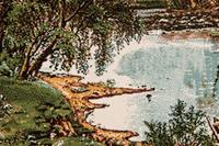 Morgenland Wandteppich Bild-Teppich Figurativ 112 x 62 cm, rechteckig, 0,6 mm Höhe, besonders weich durch Microfaser
