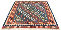 Morgenland Wollteppich Hamadan Medaillon 126 x 80 cm, rechteckig, 1 mm Höhe, Handgeknüpft