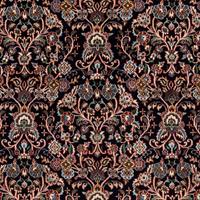 Morgenland Wollteppich Moud Blumenmuster 230 x 180 cm, rechteckig, 1 mm Höhe, Unikat mit Zertifikat