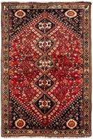 Morgenland Wollteppich Shiraz Medaillon 285 x 167 cm, rechteckig, 0,1 mm Höhe, Unikat mit Zertifikat