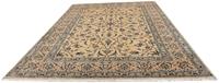 Morgenland Wollteppich Nain 9la Blumenmuster Beige scuro 358 x 247 cm, rechteckig, 0,6 mm Höhe, Unikat mit Zertifikat