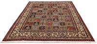 Morgenland Wollteppich Moud Felder 232 x 179 cm, rechteckig, 1 mm Höhe, Unikat mit Zertifikat
