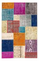 Morgenland Wollteppich Patchwork Patchwork 234 x 150 cm, rechteckig, 0,8 mm Höhe, Handgeknüpft