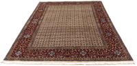 Morgenland Wollteppich Moud Stark Gemustert Beige 196 x 148 cm, rechteckig, 1 mm Höhe, Unikat mit Zertifikat