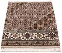 Morgenland Wollteppich Moud Felder 234 x 178 cm, rechteckig, 1 mm Höhe, Unikat mit Zertifikat