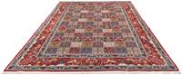 Morgenland Wollteppich Moud Medaillon Blu scuro 233 x 179 cm, rechteckig, 1 mm Höhe, Unikat mit Zertifikat