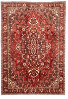 Morgenland Wollteppich Bachtiar Medaillon Rosso 300 x 207 cm, rechteckig, 1 mm Höhe, Unikat mit Zertifikat