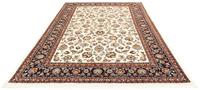 Morgenland Wollteppich Kaschmar Blumenmuster Beige 289 x 197 cm, rechteckig, 1 mm Höhe, Unikat mit Zertifikat