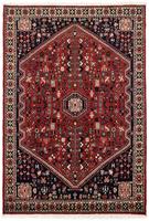 Morgenland Wollteppich Abadeh Medaillon Blu scuro 135 x 104 cm, rechteckig, 1 mm Höhe, Handgeknüpft