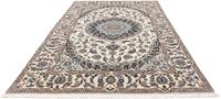 Morgenland Wollteppich Nain 9la Medaillon Beige 295 x 194 cm, rechteckig, 0,6 mm Höhe, Unikat mit Zertifikat
