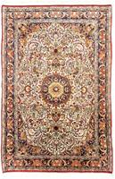 Morgenland Wollteppich Bidjar Medaillon Beige 217 x 140 cm, rechteckig, 1,4 mm Höhe, Unikat mit Zertifikat