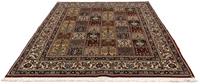 Morgenland Wollteppich Moud Felder 240 x 178 cm, rechteckig, 1 mm Höhe, Unikat mit Zertifikat