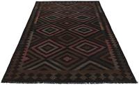 Morgenland Wollteppich Abstrakt Nero 240 x 166 cm, rechteckig, 0,5 mm Höhe, Kurzflor